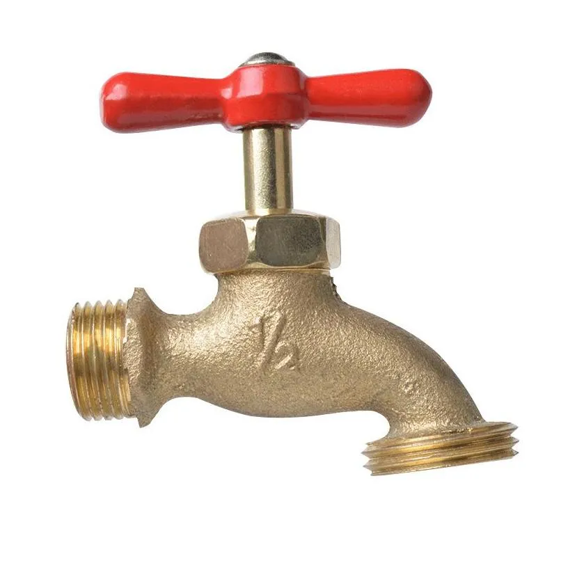 brass faucet washing machine household quick opening faucet garden water pipe joint 1/2 faucet