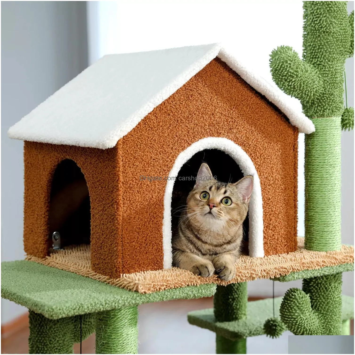 cat furniture scratchers 3 in 1 mordern tree combination s tower with scratching post cute cactus house condo nest pet 230106