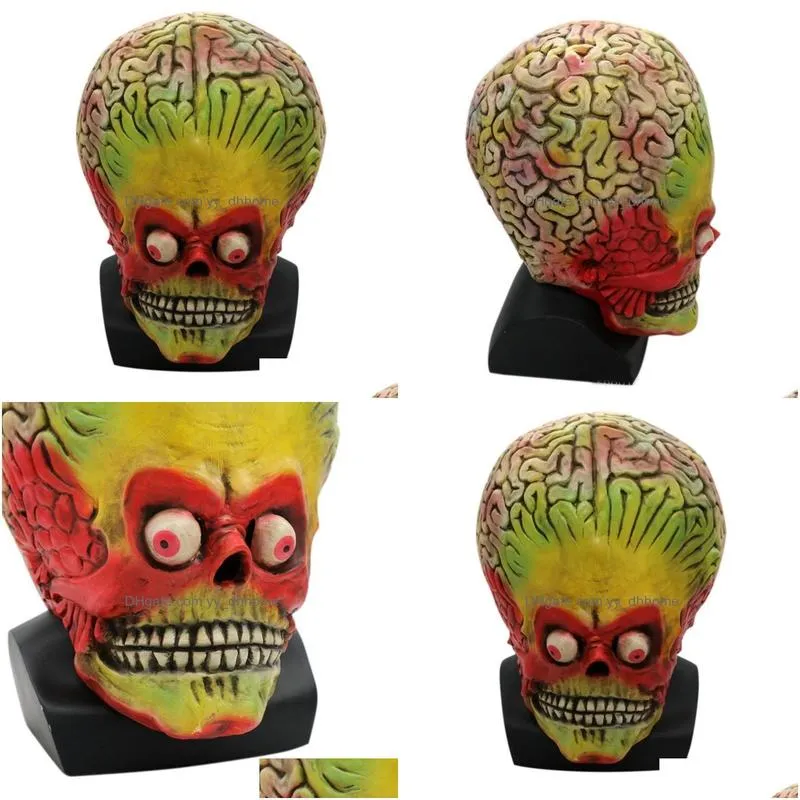 halloween party skull mask horror alien mask personality funny novelty party decoration latex party mask... y200103