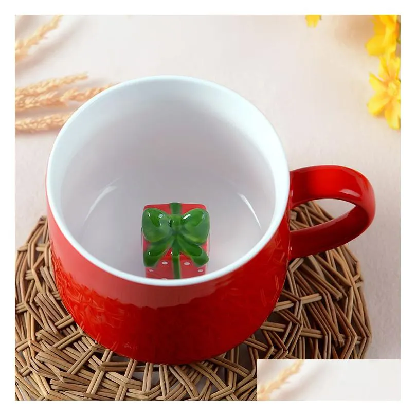 mugs 3d lovely coffee mug heat resisting cartoon animal ceramic cup christmas gift cpa4648 1026