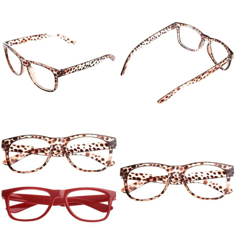 Fashion Sunglasses Frames Pcs Stylish Boys Girls Children Kids Party Accessories Glasses Frame No Lenses Leopard Redfashion Drop Deli Dhto9