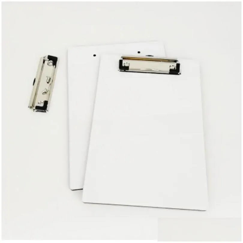 sublimation a4 clipboard recycled document holder white blank profile clip letter file paper sheet office supplies jn07