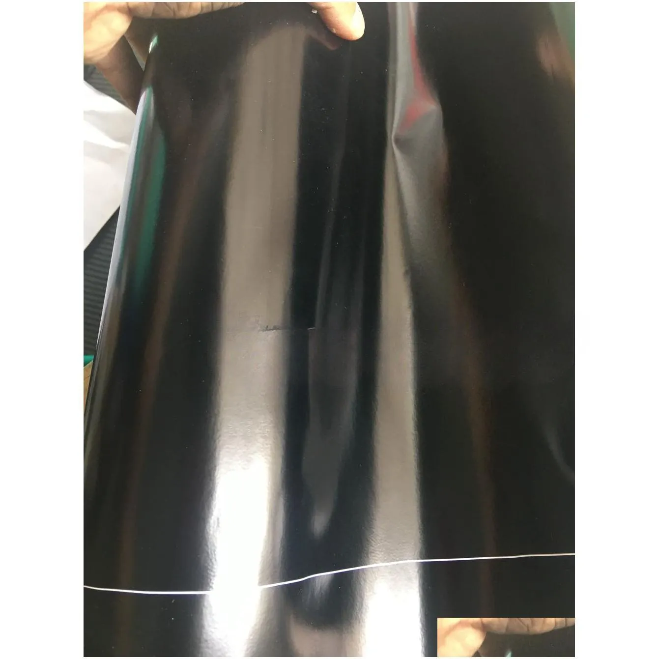 Car Stickers Stickers Top Quality Satin Black Vinyl Wrap With Air Bubble Like Low Tack Glue Size 1.52X20M/Roll 5X67Ft Drop Delivery Au Dhkqo