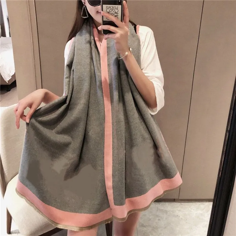 Six kinds Letter Cashmere Designer Blanket Soft Woolen Scarf Shawl Portable Warmth Thickening Plaid Sofa Bed Fleece Knitted Blanket