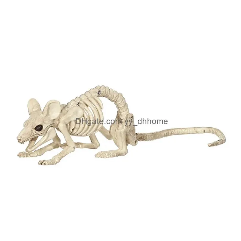 halloween decoration simulation animals mouse dog cat skull bone ornaments bar film horror haunted home party props decorations