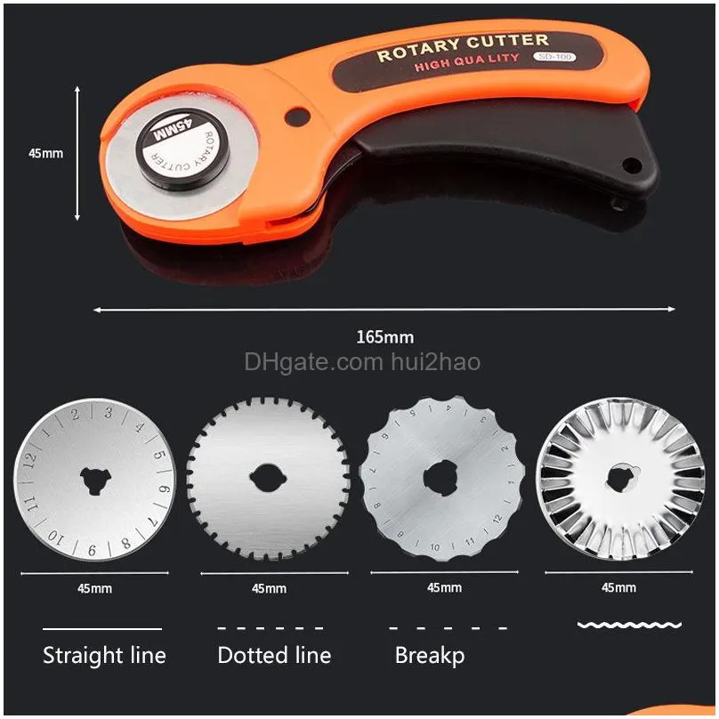wholesale cutting mat rotary cutters set withwork ruler carving knife kit for fabric paper leather crop sewing scissors and quilting