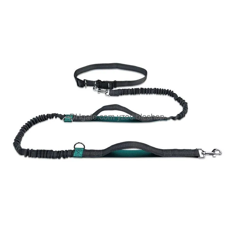 leashes reflect light flex dog leashes running waist belt multifunction walk the dog leashes chain pet dog supplies will and sandy