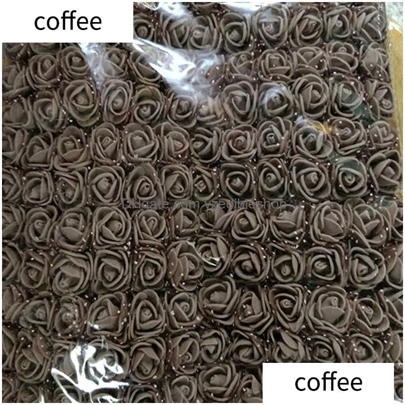 144pcs 2cm pe foam rose artificial flowers wedding party accessories diy craft home decor handmade flower home wedding decor17902930