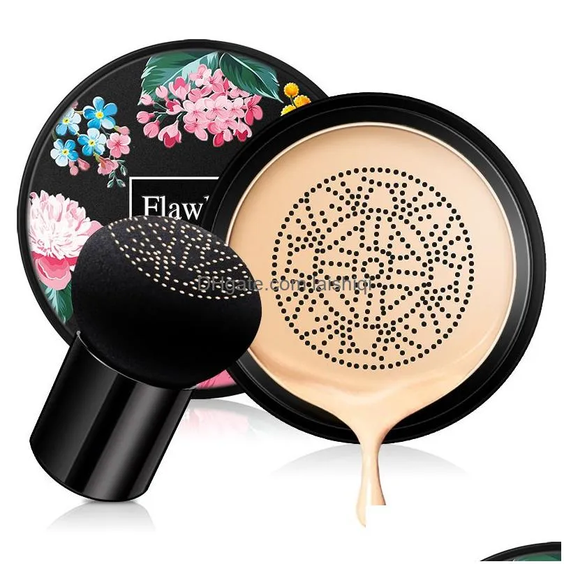 hankey small mushroom air cushion bb cream foundation concealer natural nude makeup light and breathable women cosmetic