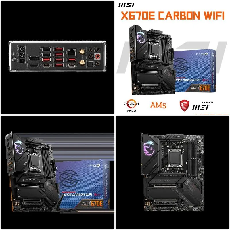 msi mpg x670e carbon wifi amd x670 ddr5 socket am5 wifi6 atx computer hardware amp software motherboard