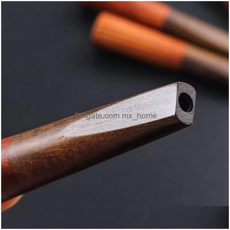 natural wooden smoking dry herb tobacco preroll rolling cigarette cigar holder filter pipes tube portable innovative design wood handpipes