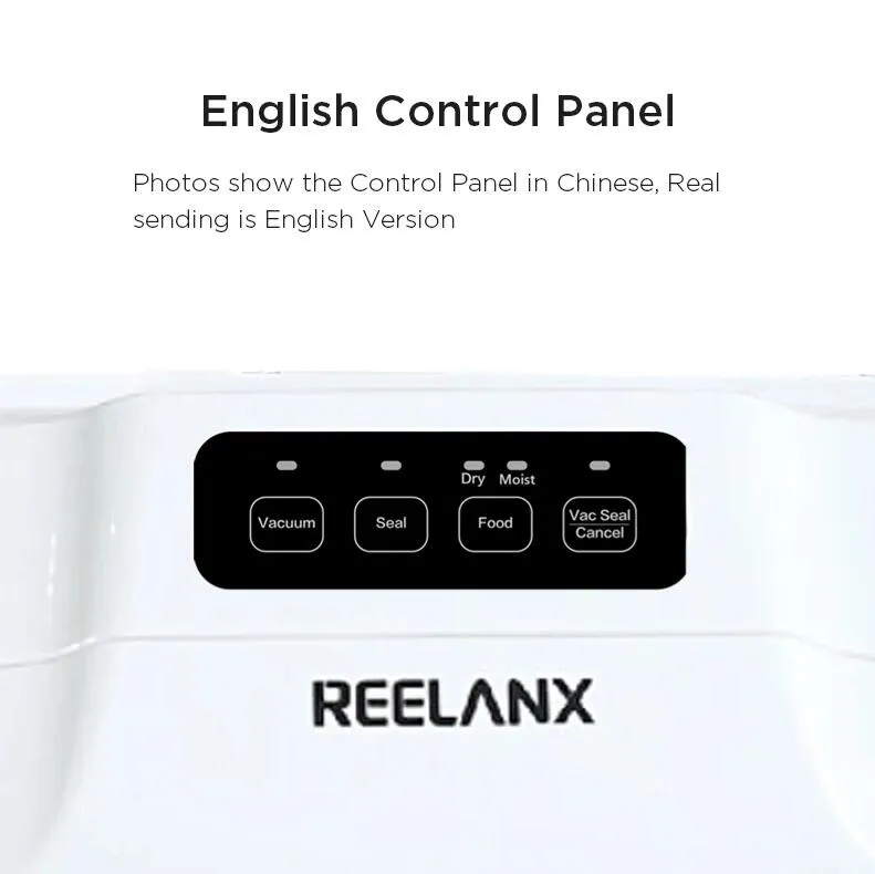 reelanx vacuum sealer v1 140w automatic vacuum packing machine for food with