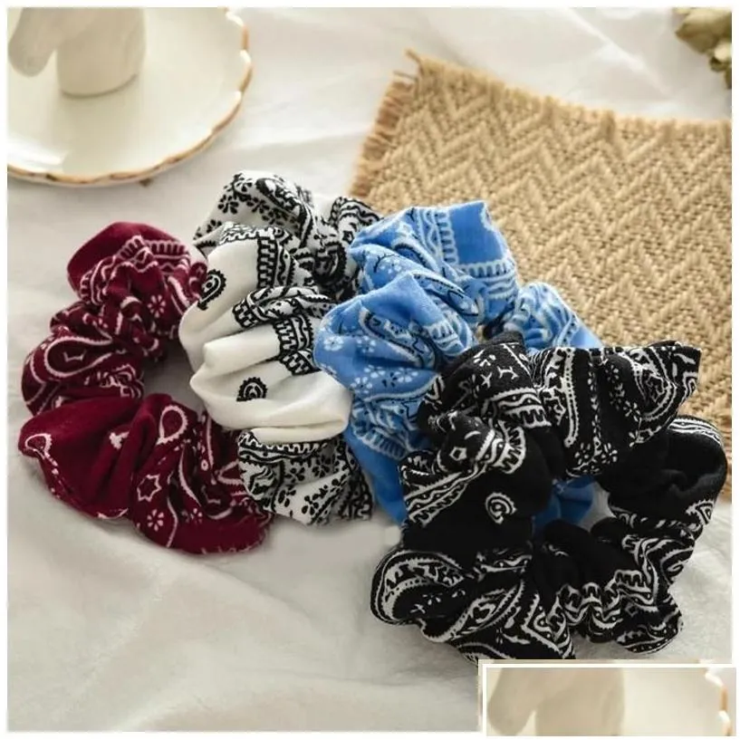 hair accessories fashion women elastic bands wholesale scrunchies ponytail holder bandana scrunchie ties for girls drop delivery baby