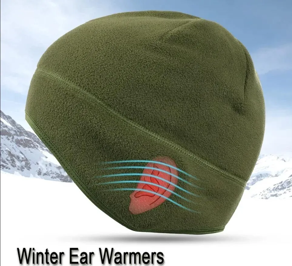 winter hat thermal running sports hats soft stretch fitness warm ear cover snowboard hiking cycling ski windproof cap men women