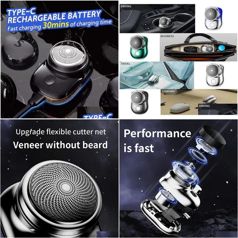 other bath toilet supplies electric mini travel shaver for men pocket size washable electronic razor mens rechargeable portable cordless shaving face beard