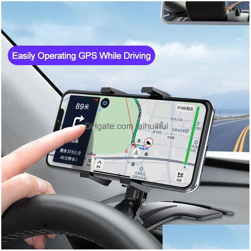 car phone holder dashboard intelligentphone holders 1200 degree mobile phones bracket rearview mirror gps navigation brackets for cars