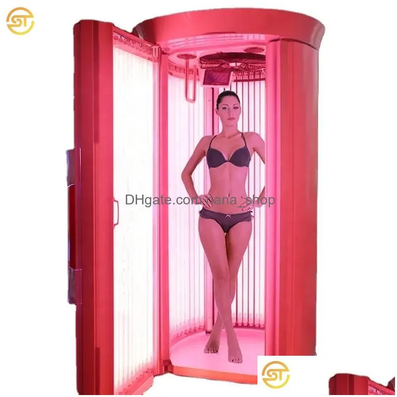 Other Health & Beauty Items Super Commercial Salon Vertical Solarium Uv Collagen Capse Hine Standing Tanning Bed Tan Sunbed Bronze Ski Dhfcp