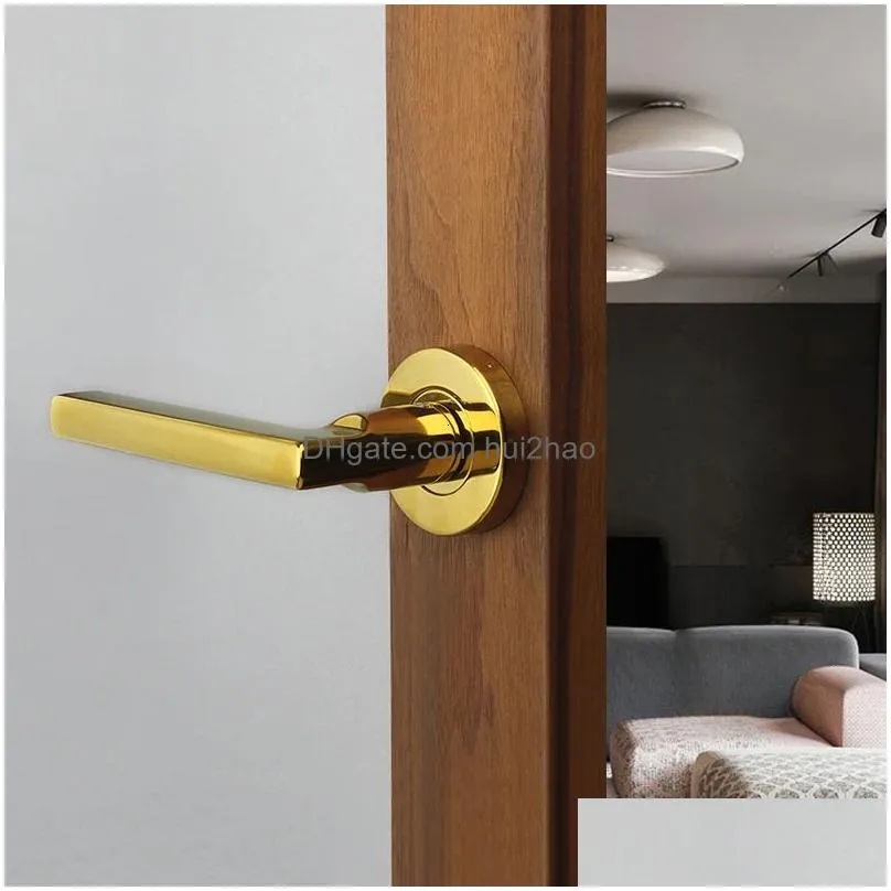 1pc door handles for interior doors indoor room barn wooden door 304 stainless steel handle without lock 231222