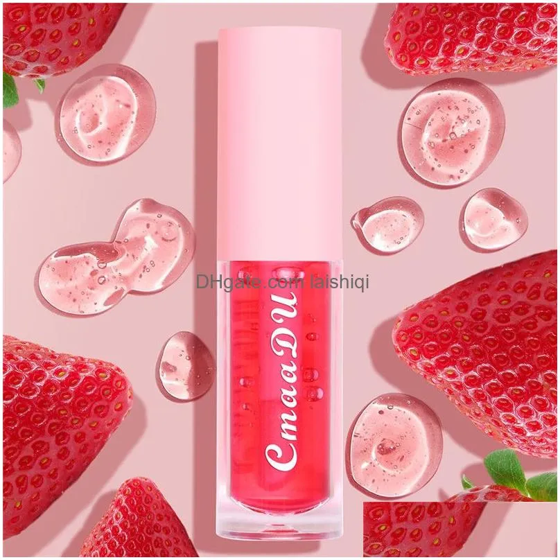 fruit color changing lip gloss plumper clear lip oil balm hydrating liquid lipstick waterproof moisturizing mirror lipgloss