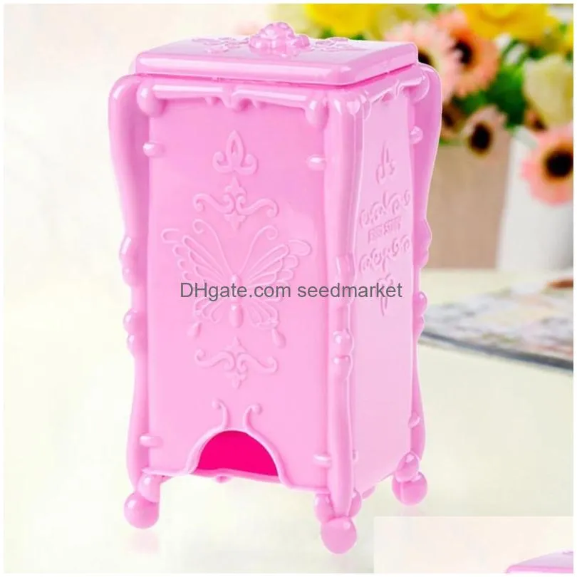 storage boxes butterfly and rose makeup cotton box elegant practical