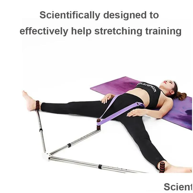 equip 3 bar leg stretcher adjustable split stretching machine stainless steel home yoga dance exercise flexibility training equipment