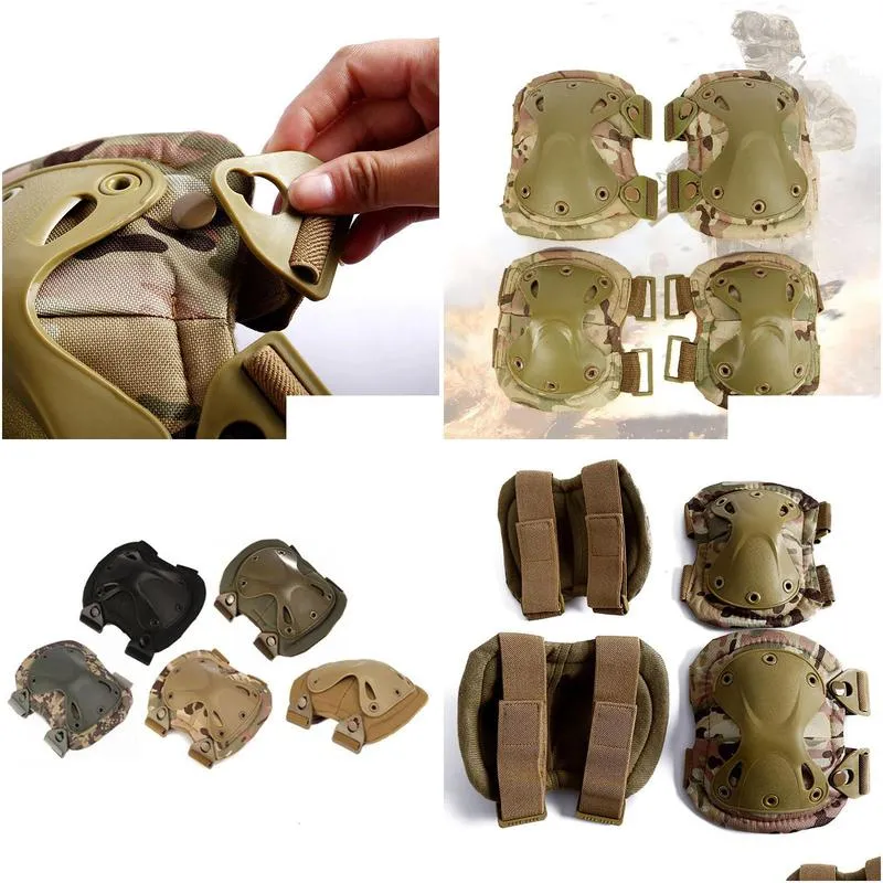 pads elbow knee pads military tactical gear elbow knee pads protective army airsoft paintball combat hunting kneepads outdoor safety