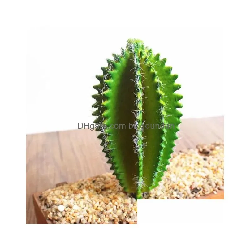 Decorative Flowers & Wreaths 1Pc Simation Plants Creative Diy Landscape Fake Cactus Garden Vivid Succents Wedding Home Office Decors A Dhy81