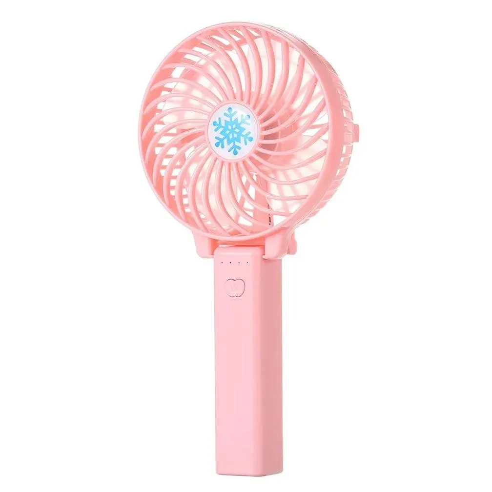 Party Favor Portable Usb Mini Fan Battery Rechargeable Foldable Handle Cooler Cooling Fans For Outdoor Sports Travel Drop Delivery Hom Dhvsx