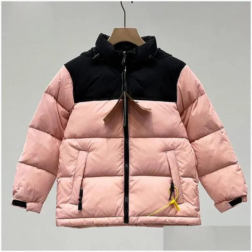 down coat kids children nf designer winter jacket boys girls outdoor hooded warm parka black puffer jackets letter print clothing outw