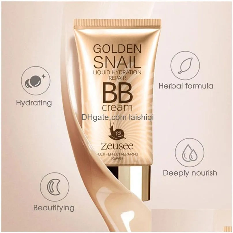 gold snail sunscreen bb cream brightening moisturizing concealer nude foundation long lasting cream