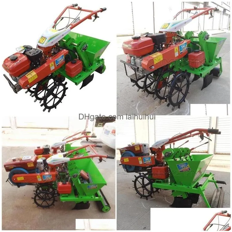 power tool sets 8 5-row tractor garlic planter diesel/gasoline agrictural farm seeding harvester peach seed planting seeder drop deliv