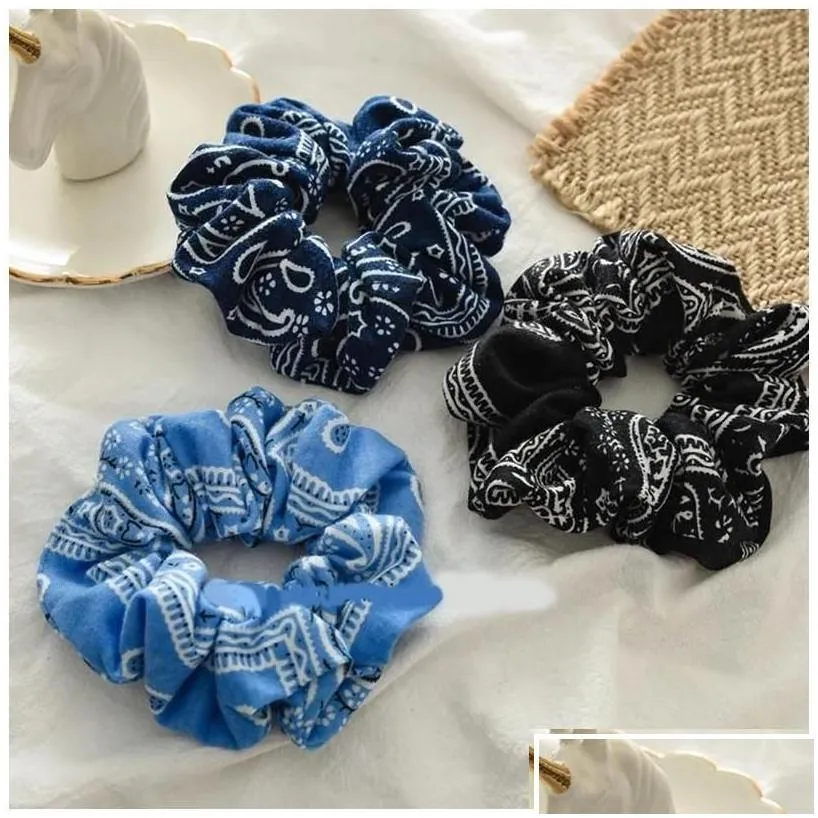 hair accessories fashion women elastic bands wholesale scrunchies ponytail holder bandana scrunchie ties for girls drop delivery baby