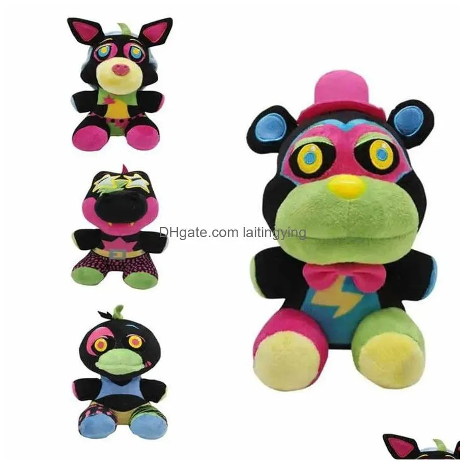 18cm midnight plush toy fnaf boss doll cartoon dolls colorful teddy bear fox clogodile duck childrens gifts home decoration