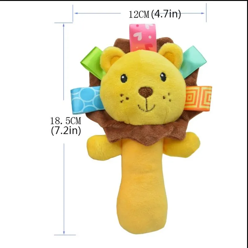 newborn baby toys 0-12 months cartoon animal baby plush rattle mobile bell toy infant toddler early educational toys speelgoed