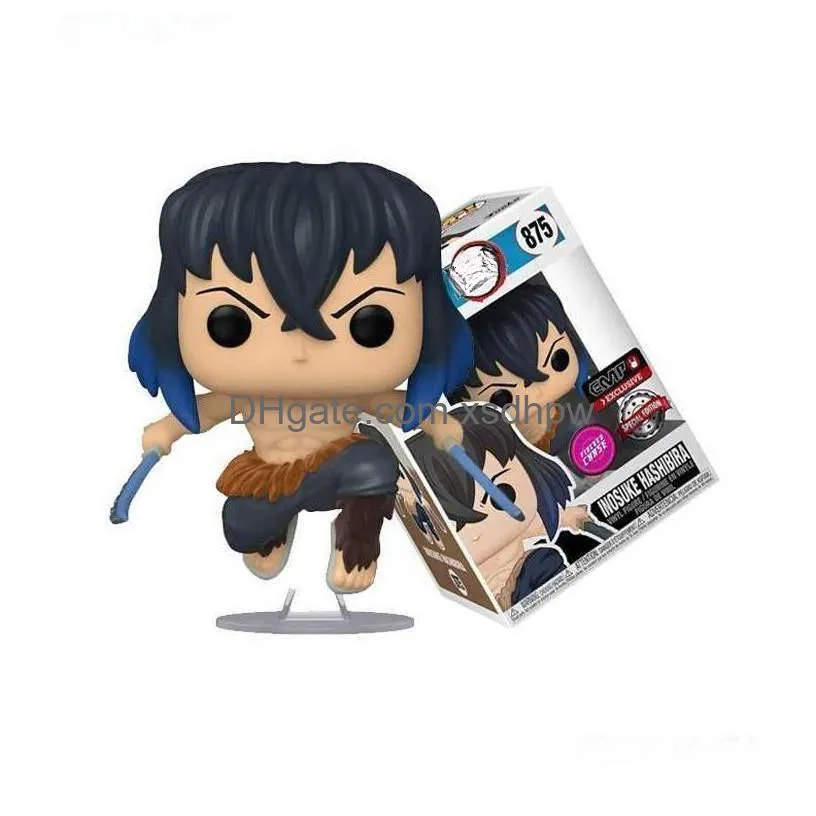 action toy figures funko  anime kamado tanjirou nezuko demon slayer figure action figures pvc model toys christmas gift t231010