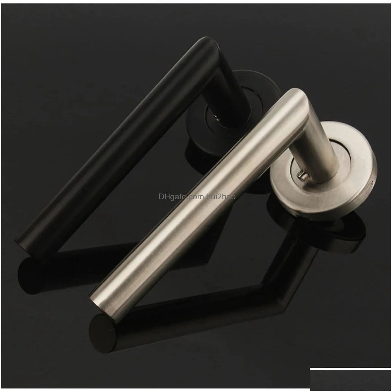 1pc door handles for interior doors indoor room barn wooden door 304 stainless steel handle without lock 231222