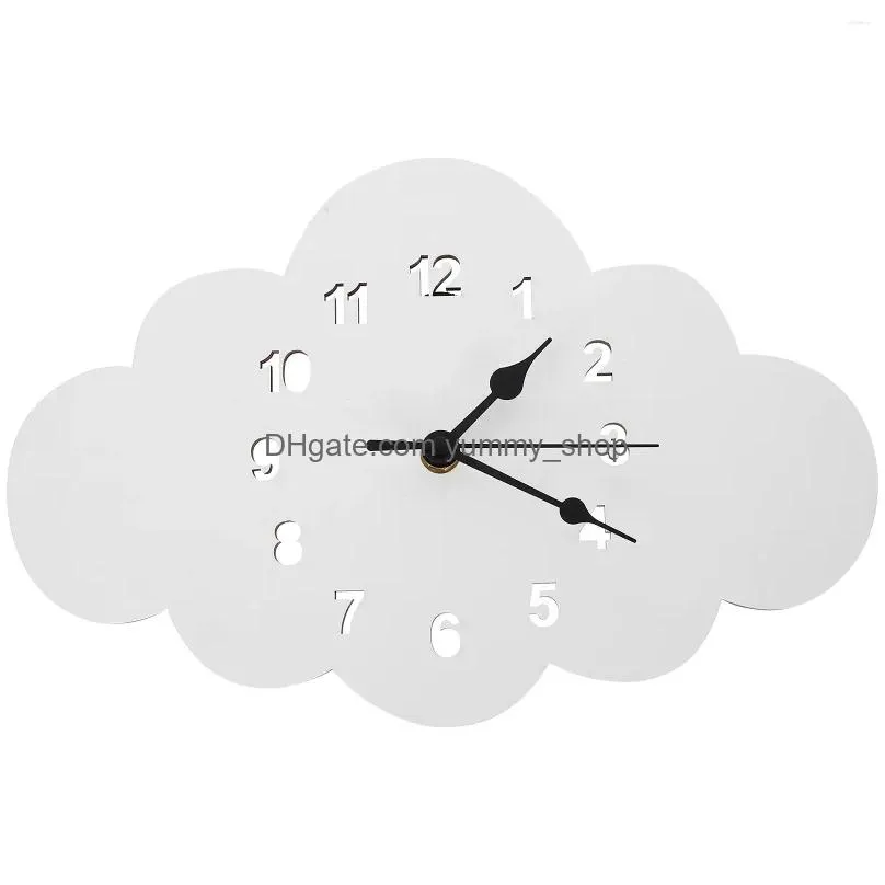 wall clocks nordic style clock cloud shaped cartoon mute room decoration