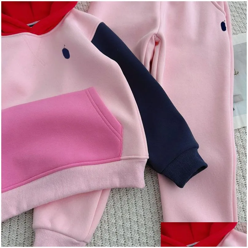 clothing sets designer kids hooded set rl designers baby boy girl sweatshirt fashion streetshirts children loose tracksuits outdoor cl