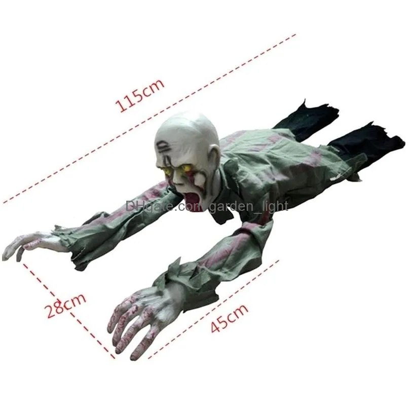 decoration halloween crawling zombie prop animated horror haunted house party floor decor y201006