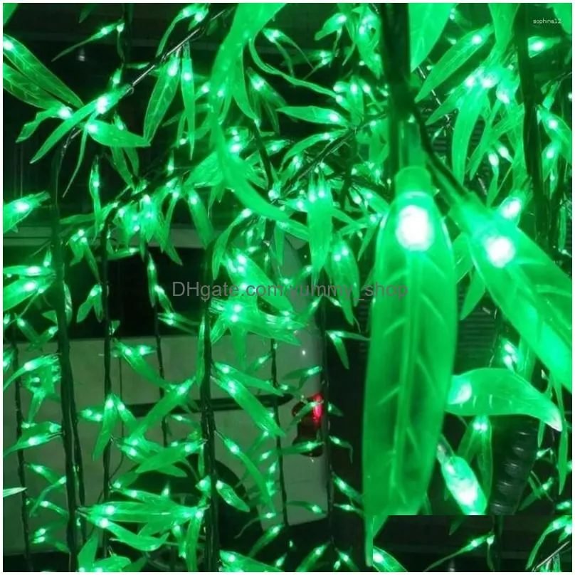 christmas decorations led artificial willow weeping tree light outdoor use 1152pcs leds 2m height rainproof decoration