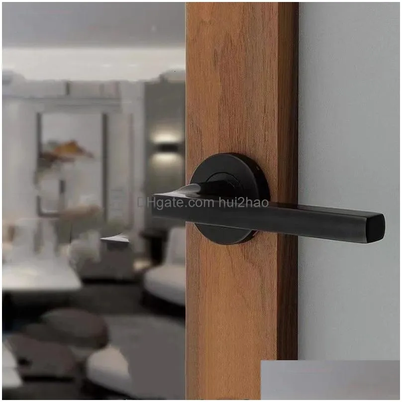 1pc door handles for interior doors indoor room barn wooden door 304 stainless steel handle without lock 231222