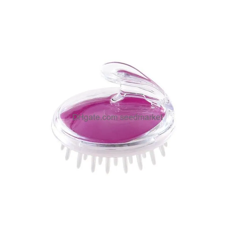massage brush washing hair scalp scrub air cushion silicone shampoo combs cleaning bathroom accessories women bath w0171