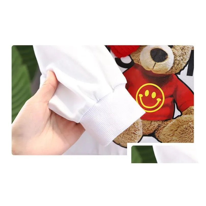 clothing sets baby girls boys children casual clothes spring kids vacation outfits fall cartoon long sleeve t shirt pants drop deliver