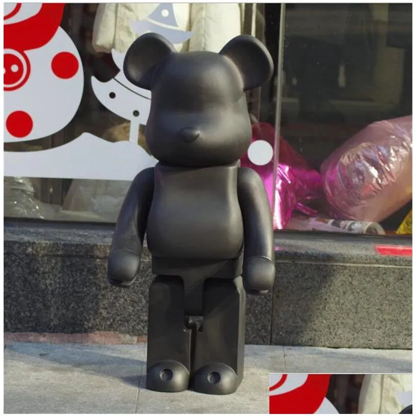 movie games est 1000% 70cm bearbrick evade glue black. white and red bear figures toy for collectors berbrick art work model decora