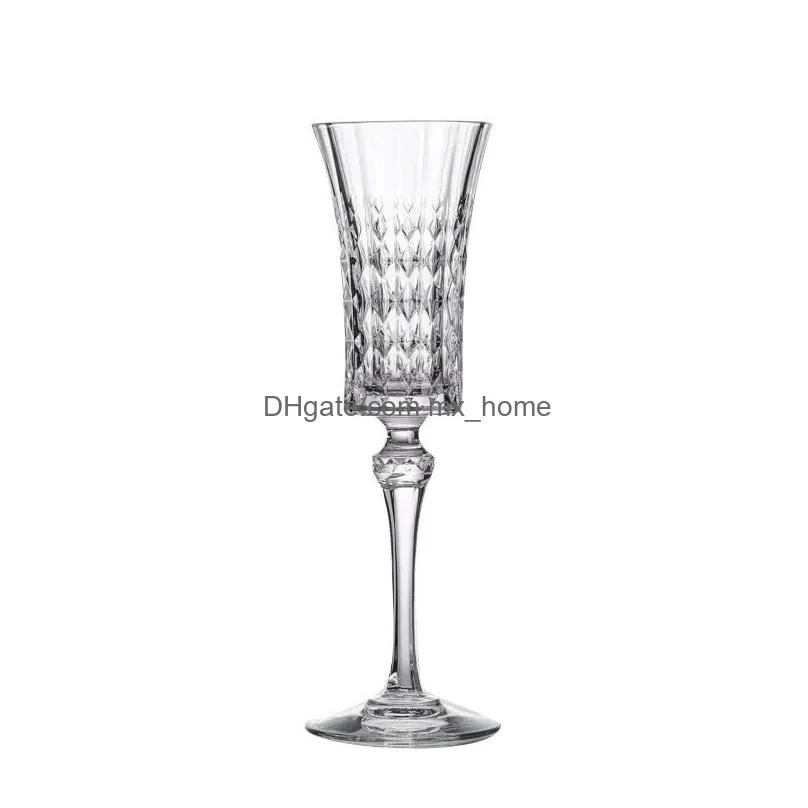 embossed crystal glass cup wine champagne goblet drinking water nordic luxury copas de vino kitchen dining bar eb5bl glasses1509596