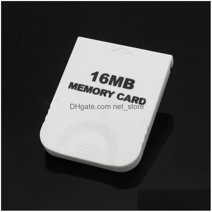 16mb black white game gc memory card for ngc gamecube wii console system storage high speed fast ship