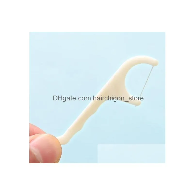 plastic dental toothpick cotton floss toothpick stick for oral health table kitchen bar accessories tool opp bag pack