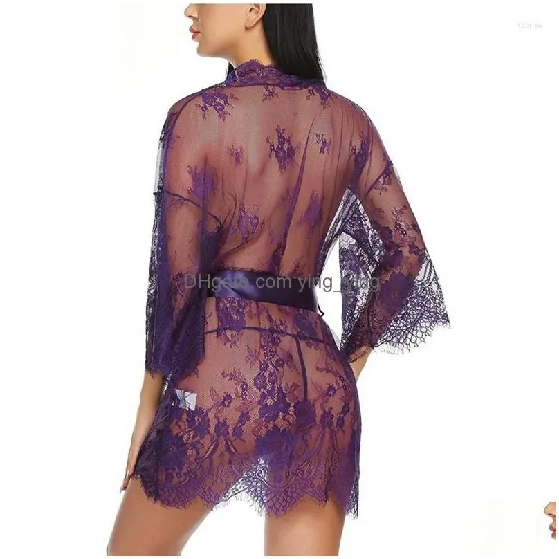 womens sleepwear womens lace bridesmaid robes bathrobe see through lingerie porno sexi nightgowns nightwear nightie underwear