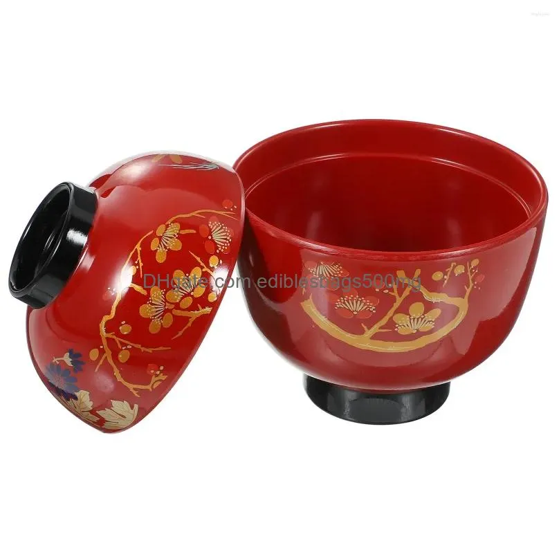 dinnerware sets noodles bowl japanese bowls japanese-style tureen lidded soup rice melamine container ramen