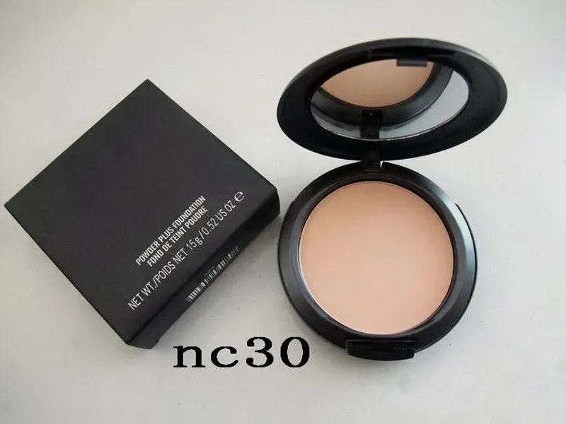 designer makeup compress powder plus foundation whitening Skin NC Color 15g Brighten Natural Firm Long-lasting Luxury Make Up Face Compact Fond De Teint